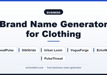 Brand Name Generator for Clothing: ThreadPulse, SilkStride, Urban Loom and more name ideas
