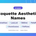 Coquette Aesthetic Names: VelvetVixen, LaceLush, SilkSiren and more name ideas