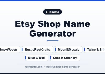 Etsy Shop Name Generator: WhimsyWoven, RusticRootCrafts, MoonlitMosaic and more name ideas
