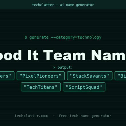 Good It Team Names: CodeCrafters, PixelPioneers, StackSavants and more name ideas