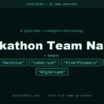 Hackathon Team Names: ByteBrew, HackHive, CodeCrush and more name ideas