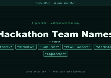 Hackathon Team Names: ByteBrew, HackHive, CodeCrush and more name ideas