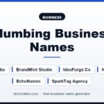 Plumbing Business Names: NameCraft Labs, BrandMint Studio, IdeaForge Co and more name ideas