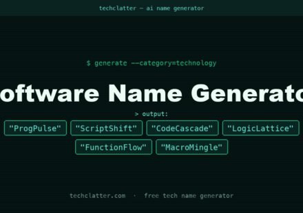 Software Name Generator: ProgPulse, ScriptShift, CodeCascade and more name ideas
