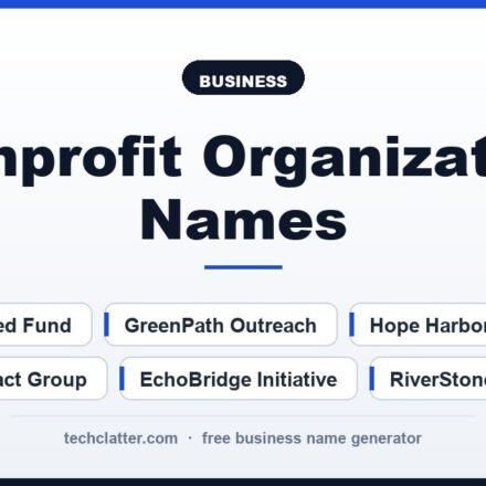 Nonprofit Organization Names: Hope Harbor Alliance, EchoBridge Initiative, Caring Compass Network and more name ideas