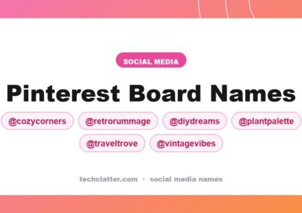 Pinterest Board Names: CozyCorners, RetroRummage, DIYDreams and more name ideas