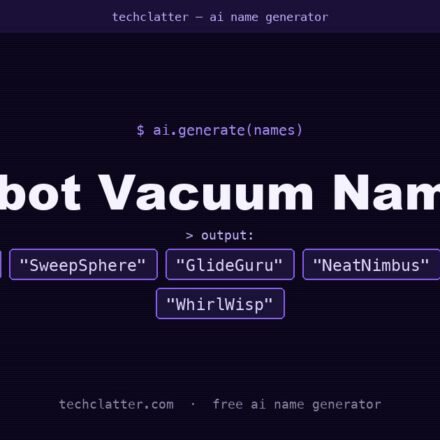 Robot Vacuum Names: DustDynamo, SweepSphere, GlideGuru and more name ideas