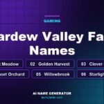 Stardew Valley Farm Names: Moonlit Meadow, Golden Harvest, Clover Creek Farm and more name ideas